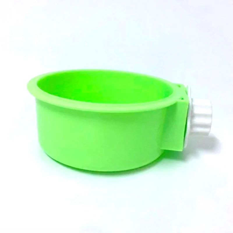 Клетка Настенный Круглый Нержавеющая сталь миска для кошек и собак подача воды