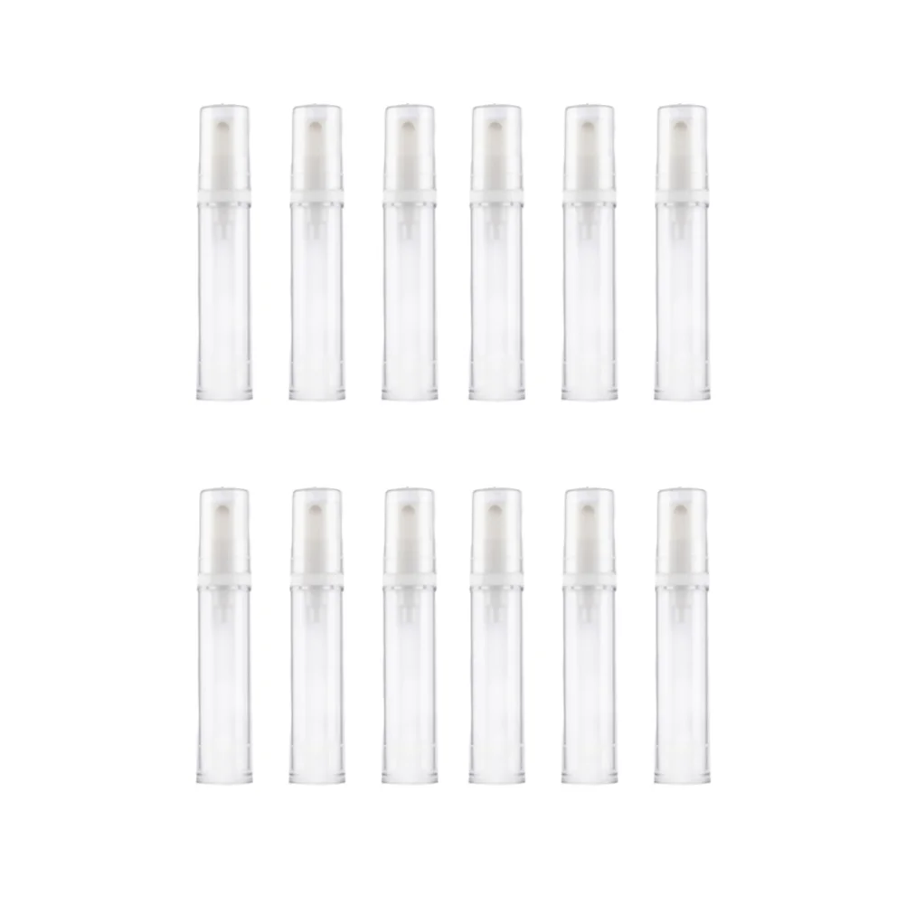 

12Pcs Empty Spray Bottle Sprayer Fine Mist Bottle Press Pump Bottle Random Nozzle Style (5ml White)