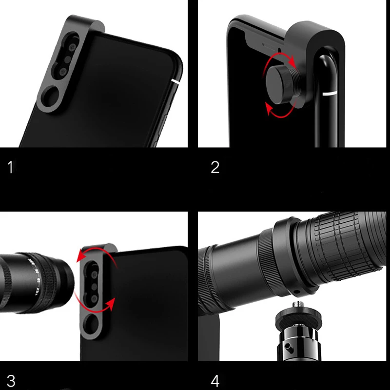 

4K HD 18-30X Zoom Mobile Phone Lens Monocular Optical Lens Observing Survey Telephoto JHP-Best