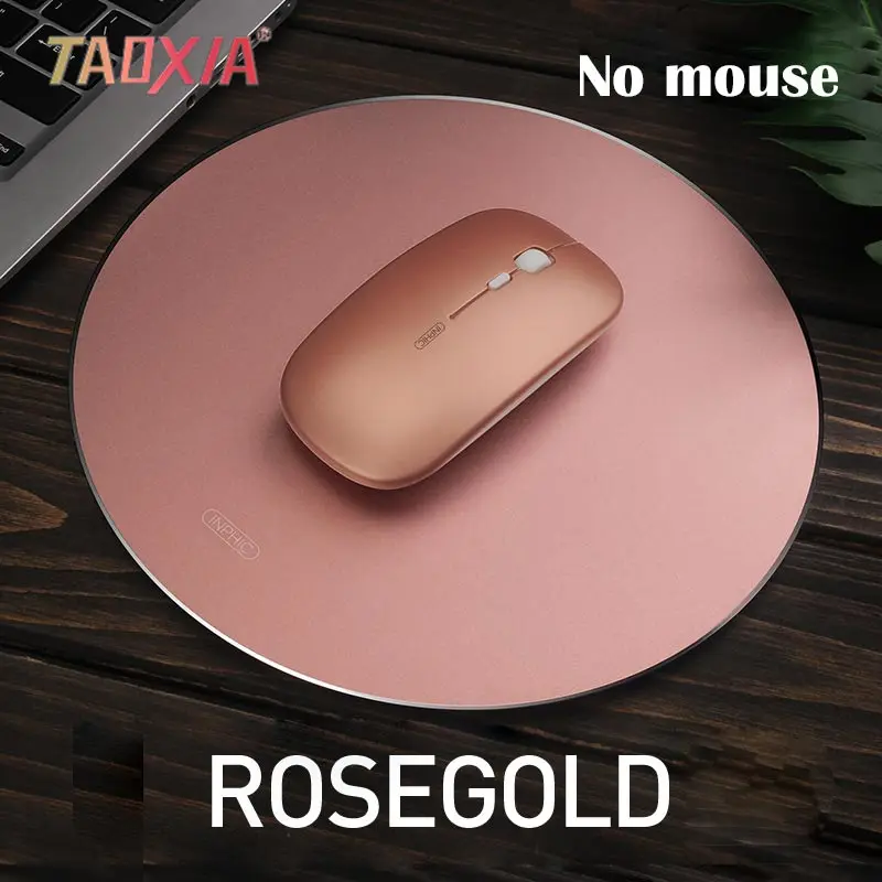 

Aluminum Alloy Mouse Pad Note Computer Office Cute Hard Table Mat Mouse Pad Game Esports Portable Fashionable Durable Mouse Pads