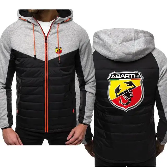 

New Hoodies Man Spring Autumn ABARTH Logo Sweatshirt Casual Fashion Hoody Zipper Jacket Male Tops Clothing