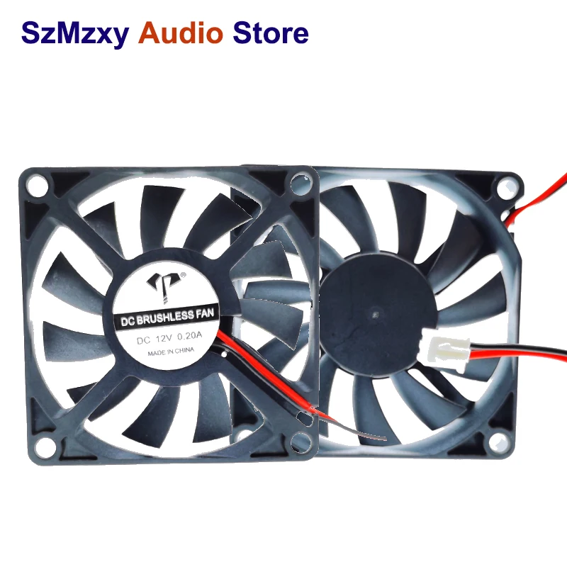 

2PCS New 7010 High Quality Two-wire DC fan oil-containing 5V 12V 24V 70*70*10mm For Chassis Industrial Fan Cooling Exhaust Fan