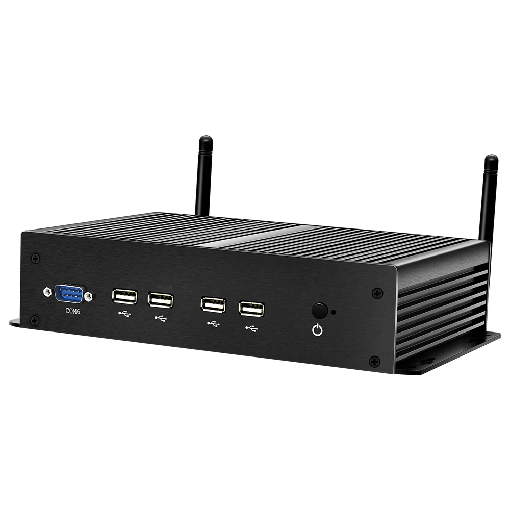 Безвентиляторный промышленный мини ПК Intel Core i7 4500U i5 4200U Windows Linux Двойной