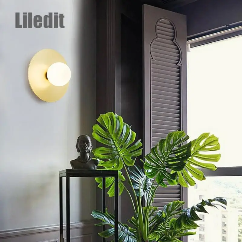 Креативный светодиодный светильник Ceiing металлическое золото освещение для