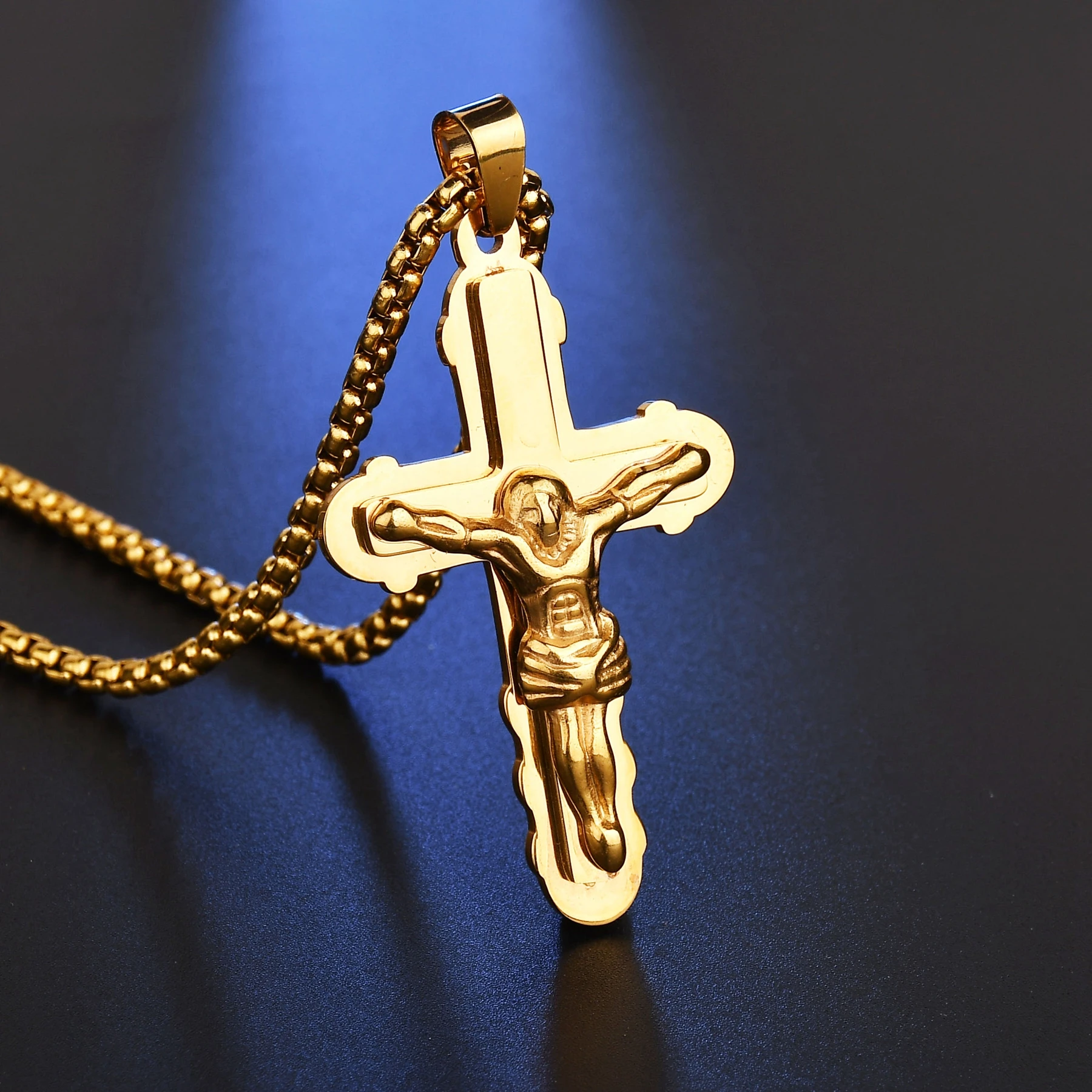 Новые украшения Diamon христианский крест священник Иисус ожерелье для верующих