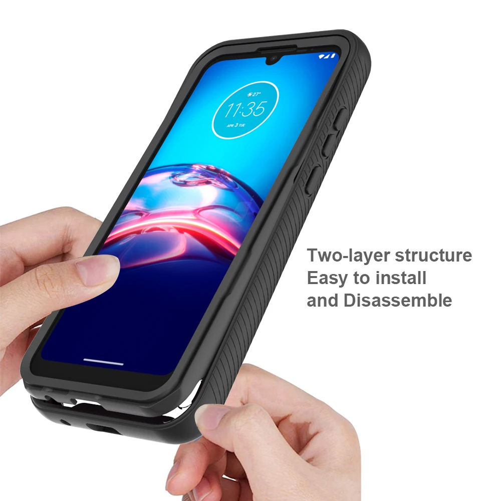 

Luxury Shockproof Clear Phone Case For Motorola E6S Edge G9 8 7 Power G Fast Stylus One Fusion Hyper Action Vision 5G Plus Play