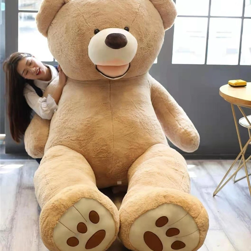 100-260cm Cheap Giant Unstuffed Empty Teddy Bear Skin Coat Soft Big Shell Semi-Finished Plush Toys Classic Kids Doll Gift | Игрушки и