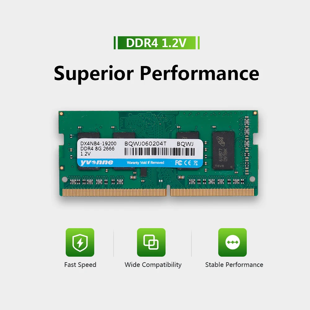 Оперативная память Yvonne DDR4 2666 МГц 2400 в 4 ГБ 8 Гб|Оперативная память| |
