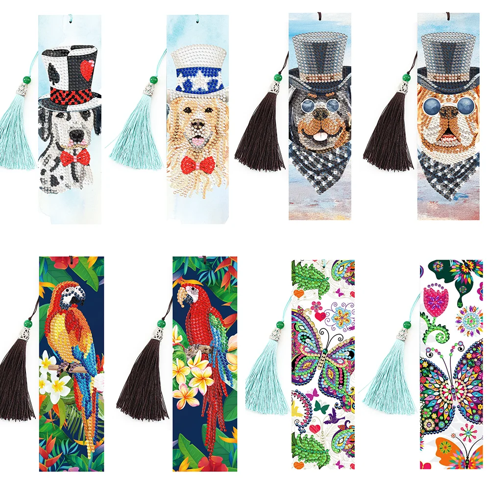 

HUACAN специальная форма 3D DIY Алмазная картина Закладка Алмазная вышивка собаки бабочка животное мозаика попугай новогодние подарки искусств...