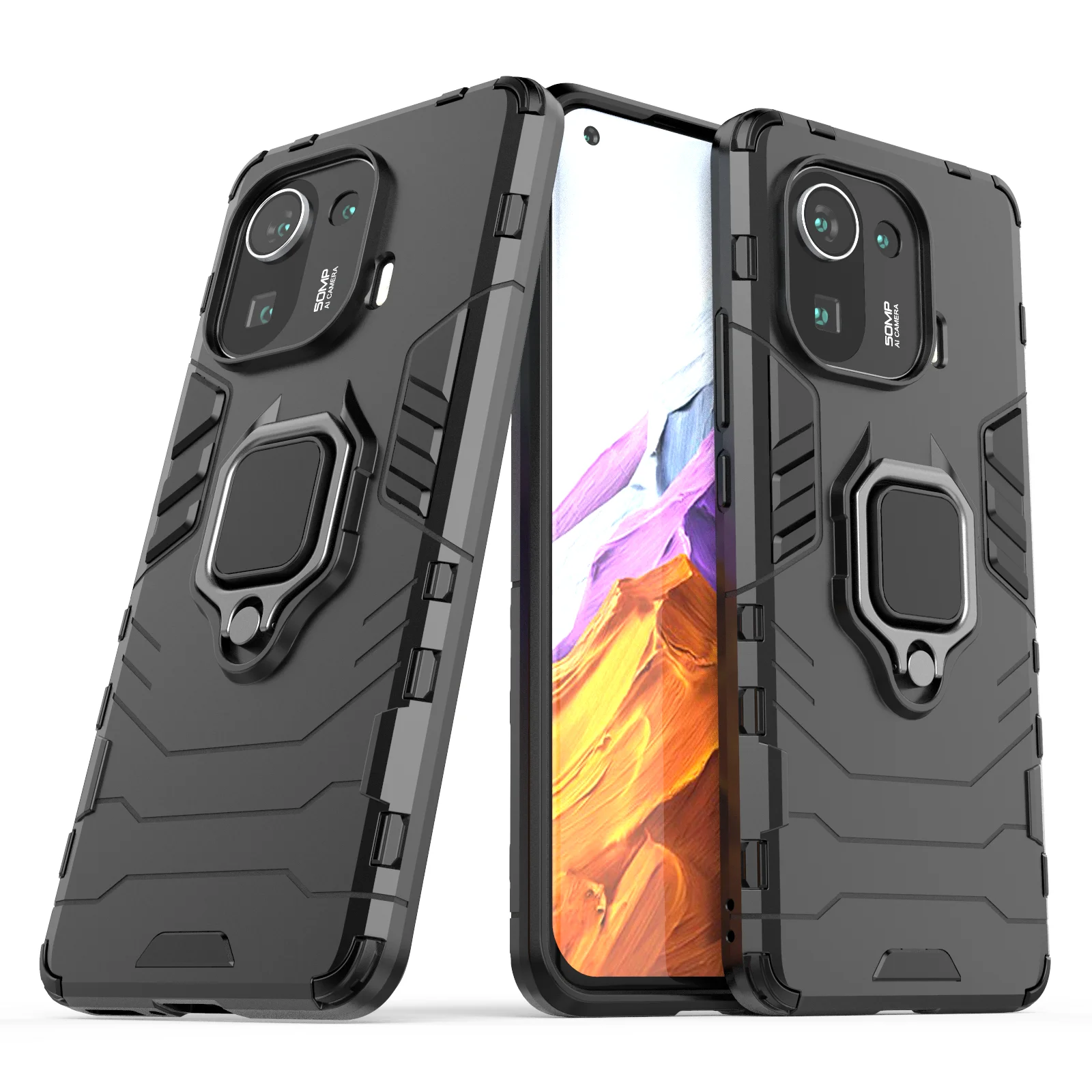 

Armored bulletproof mobile phone case with steel bear mixed bracket For HuaWei P20 P30 P40 Pro Mate 20 30 40 40Lite 30 Pro 30Pro