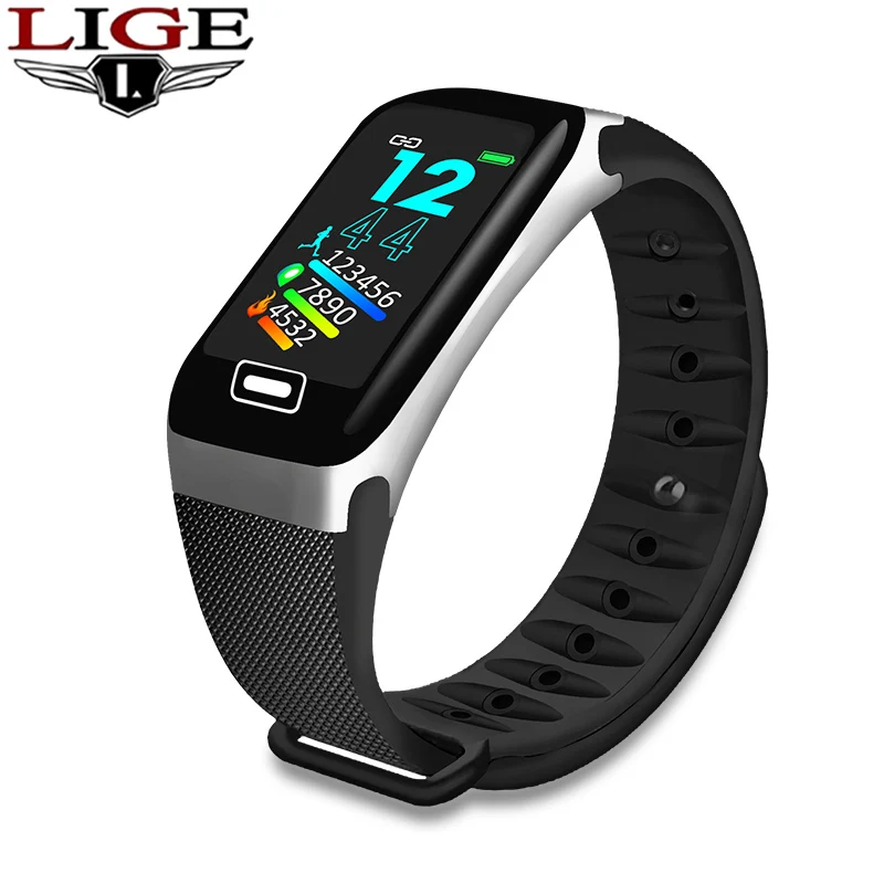 

LIGE Hot Sale Smart Watch Sport Smart Band Blood Pressure Monitor Smart Wristband Smartwatch Bracelet Wristband for Men Women