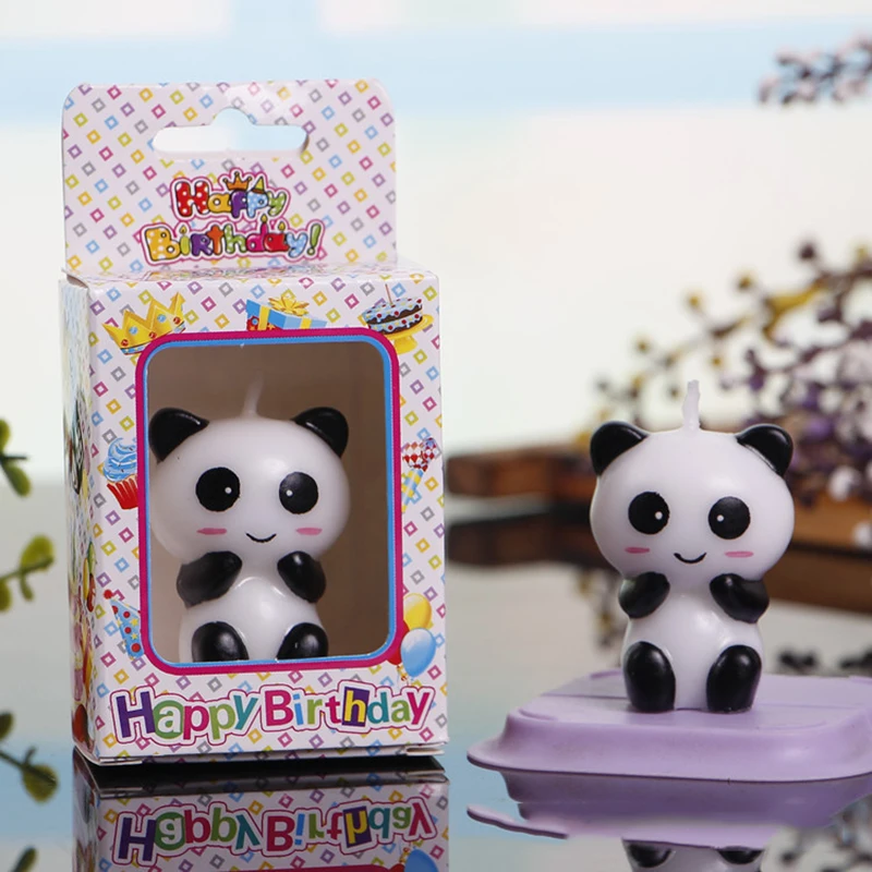 Панда свечи на день рождения стоячие панды и сидячие для детской вечевечерние
