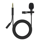 Мини петличный микрофон, металлический конденсаторный микрофон для мобильный телефон, студийной записи, потокового видео, караоке, Youtube