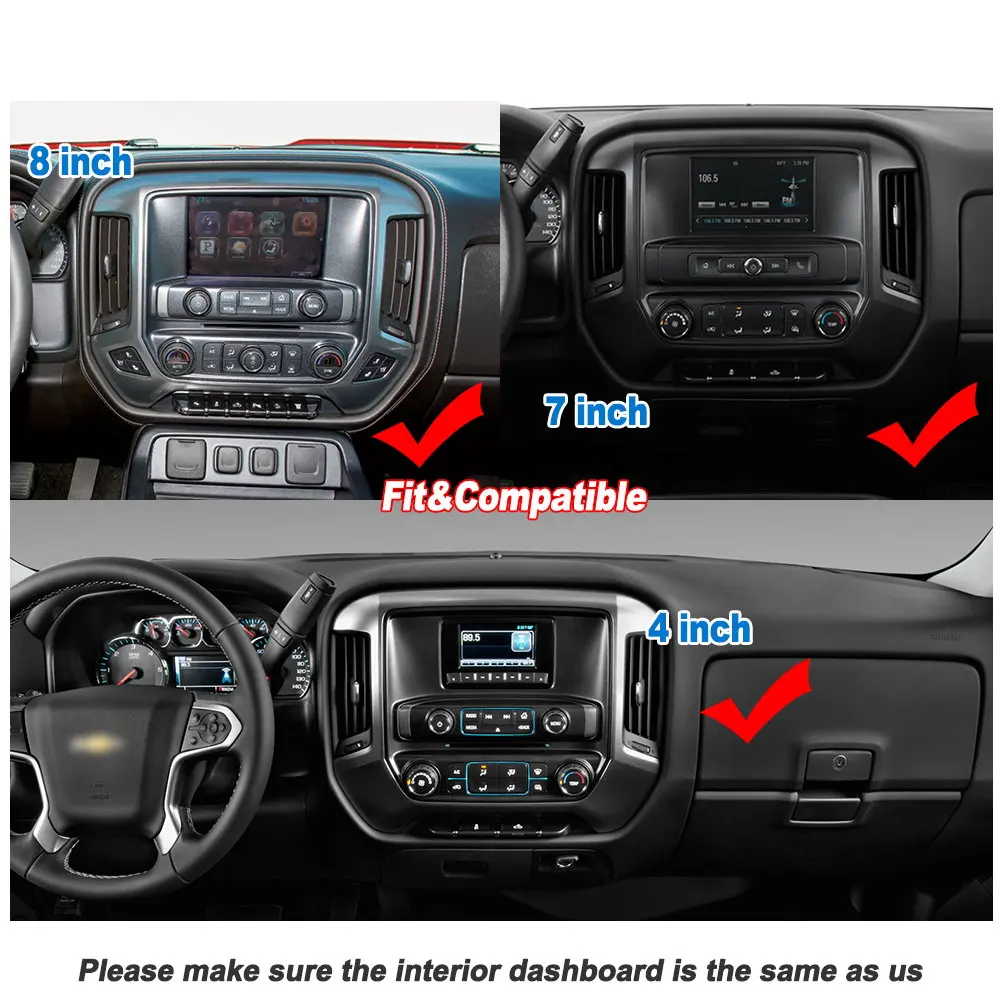 Автомобильный Android мультимедийный для Chevrolet Silverado 2014 2018 Carplay GPS навигация карта