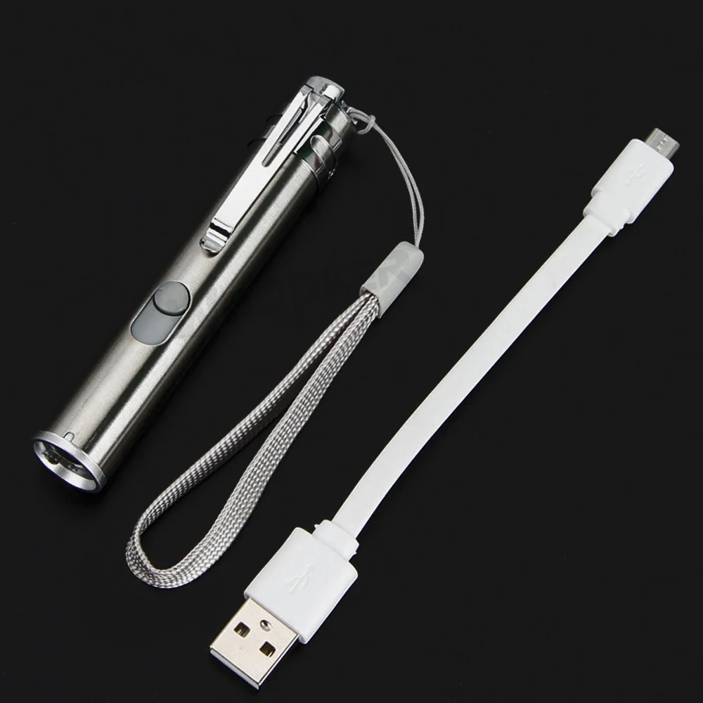 Медицинский удобный ручка USB флэш светильник Перезаряжаемые Мини Вспышка