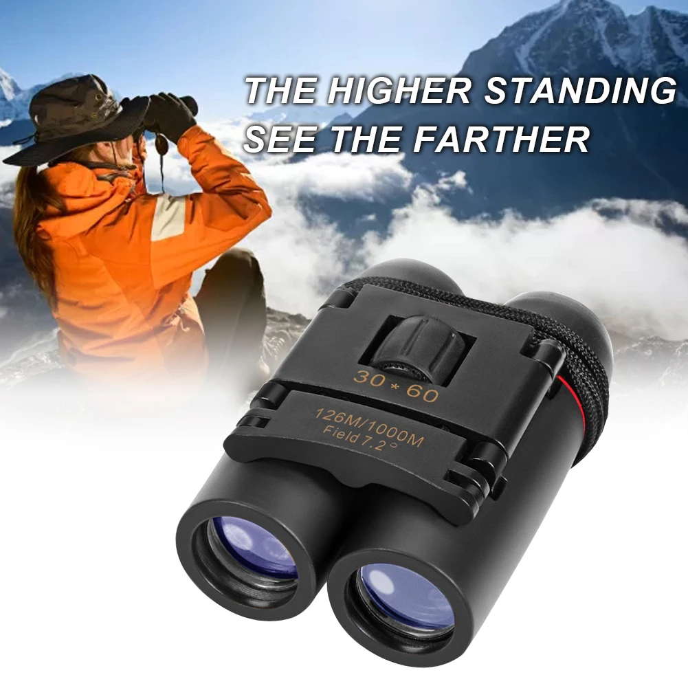 

Telescope 30x60 Folding Binoculars With Low Light Night Vision For Outdoor Bird Watching Travelling Hunting Camping 1000m