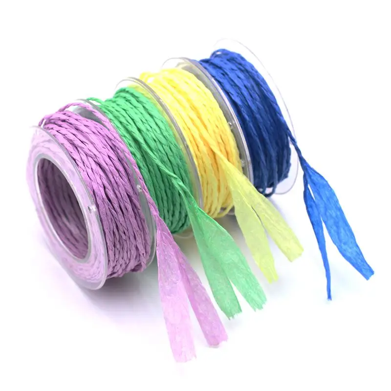 10 м/2 Веревка из натуральной бумаги украшение для мебели ручной работы Подарочная