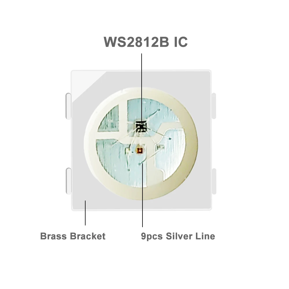 WS2812B WS2812 светодиодная RGB плата радиатора чипа 5050 SMD SK6812 4 в 1 RGBW черная/белая