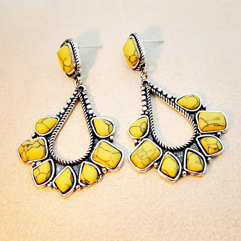 Женские сережки гвоздики Fanny в виде индийской свадебной люстры с массивным