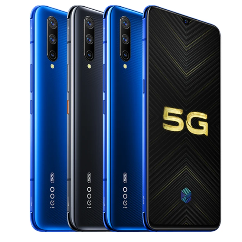 Vivo IQOO Pro 5G мобильный телефон Snapdragon 855 Plus Android 9,0 6,4" Super AMOLD 12G ram 256GB rom 48.0MP 44W зарядное устройство
