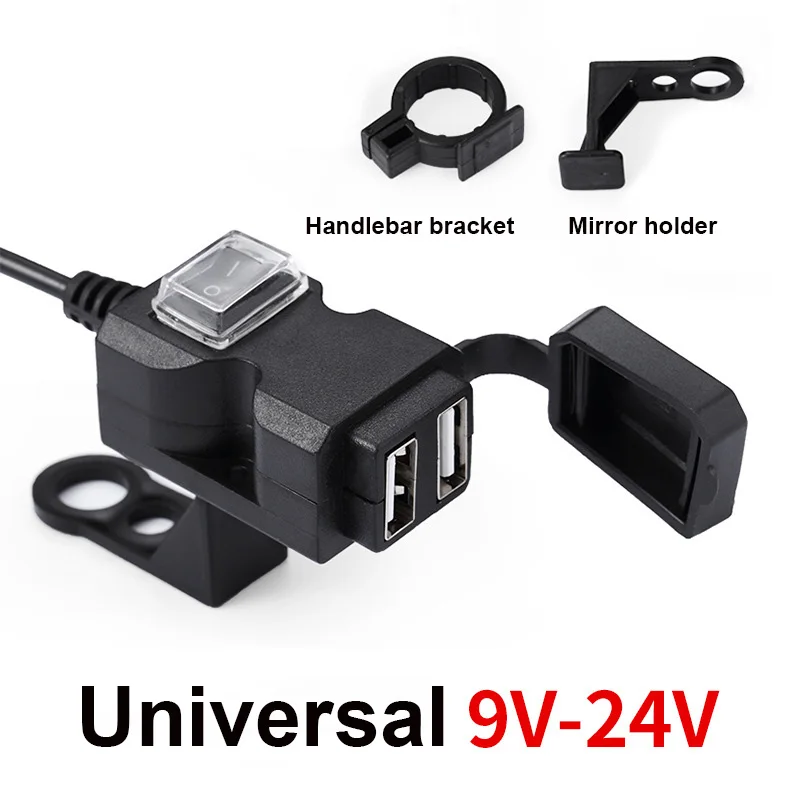 

USB Motorcycle Charger Waterproof For SUZUKI GIXXER GN 250 BANDIT 400 SV 1000 M109R GSX S1000 SV 650S GLADIUS 650 SV 650 GS500