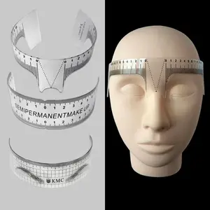 Многоразовая Полуперманентная линейка для бровей, инструмент для измерения бровей, линейка для микроблейдинга, трафарет, инструменты для макияжа, 1 шт.