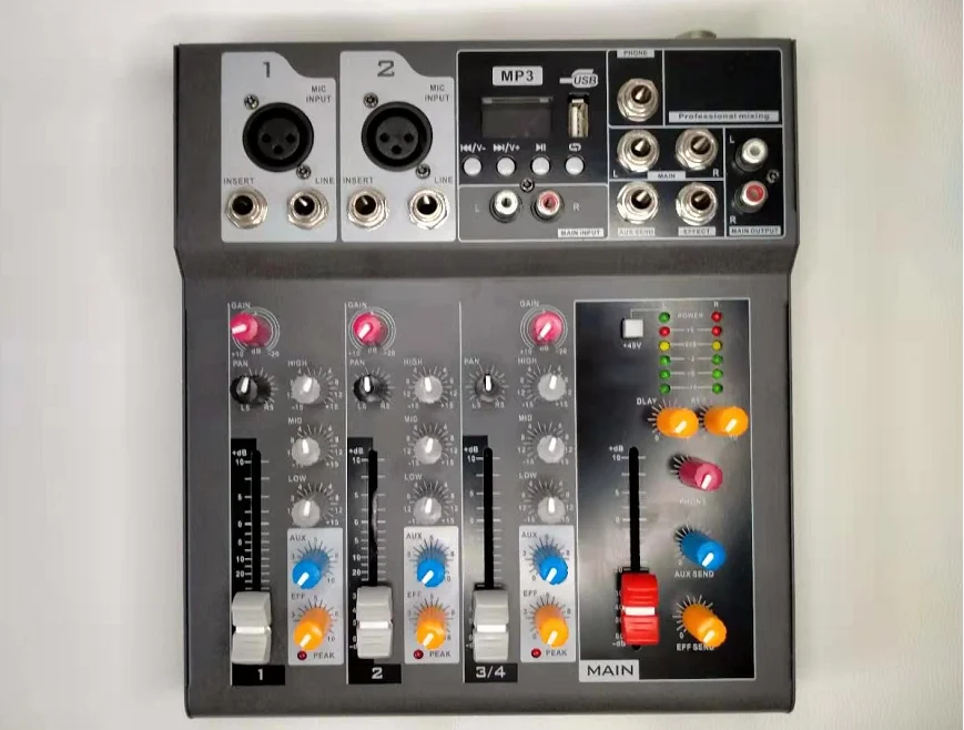 

Professional bluetooth mixer with reverb effect home stage performance conference 4-way, 7-way, 6-way, 8-way tuning table