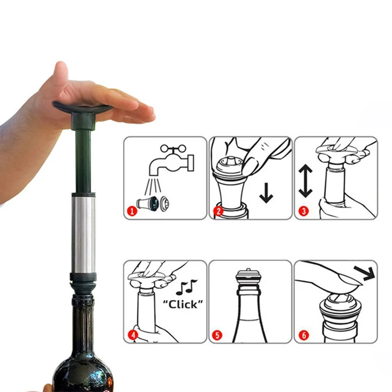 

Leak-proof Vacuum Red Wine Bottle Cap Stop Silicone Sealed Champagne Bottle Stopper Vacuum Retain Freshness wine plug Bar Tools