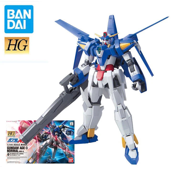 Оригинальная Высококачественная пластиковая экшн-фигурка Bandai Hg 1/144 Gundam для детей