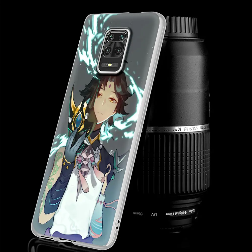 

Silicon Phone Case For Xiaomi Redmi Note 9S 8 Pro 9 7 8T 10 9C 7A 8A 9A 6A K30 Pro 6 Soft Matte Cover Genshin Impact Xiao Game