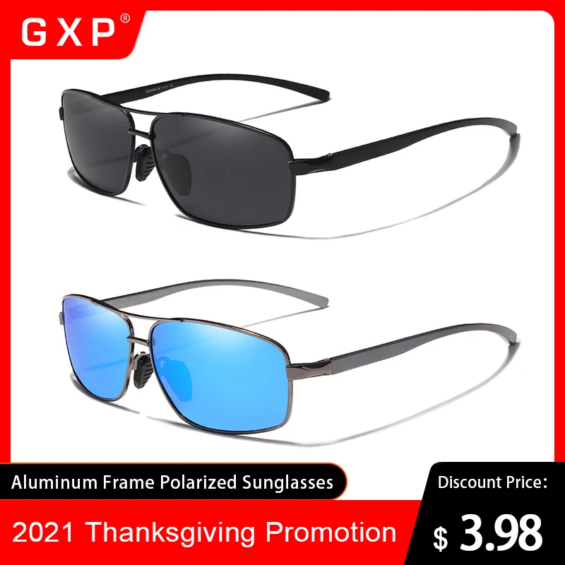 Солнцезащитные очки GXP в алюминиевой оправе для мужчин и женщин ультралегкие
