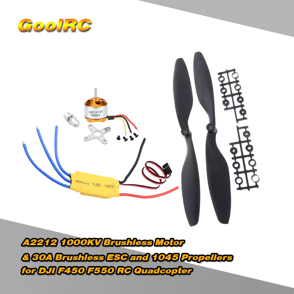 GoolRC A2212 2212 1000KV бесщеточный двигатель 30A ESC и пара 1045 Пропеллер для DJI F450 F550