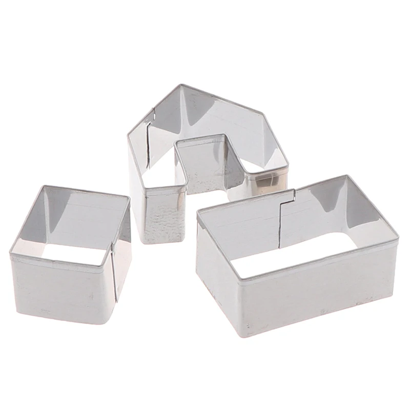 3 шт./компл. Рождественский домик для имбиря резак печенья из нержавеющей стали