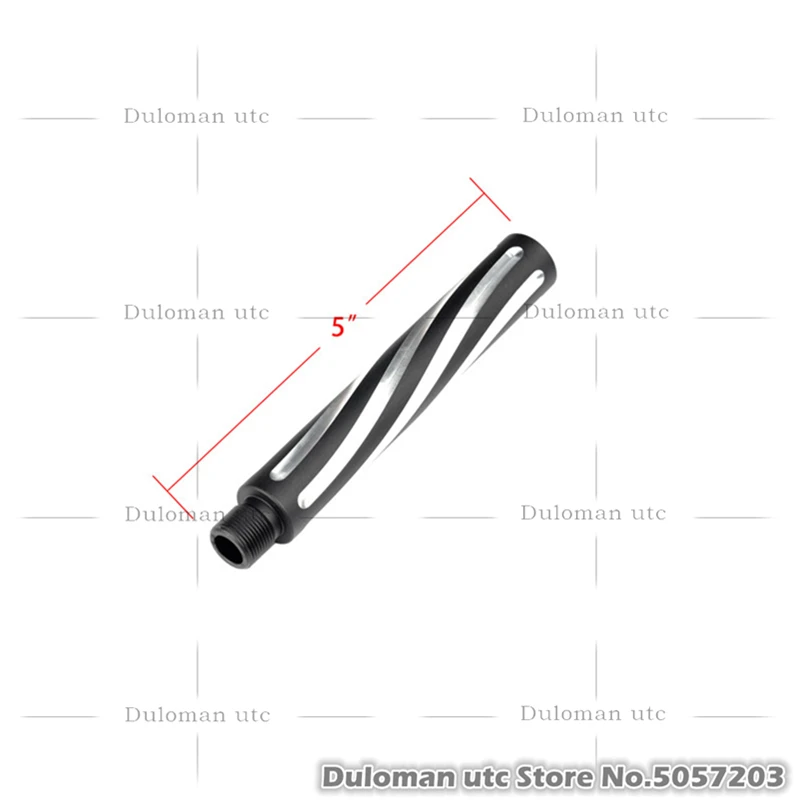 Duloman utc Fortis стиль 5 &quotвитая спиральная флейта 14 мм CCW Oute удлинитель трубки для Airsoft