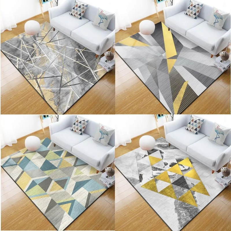 Большой домашний ковер для гостиной диван журнальный столик одеяло моющийся