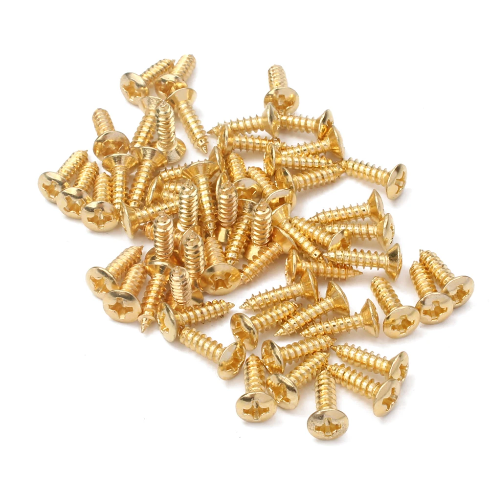 Набор из 10 крепежных винтов для гитары 3x12 мм|Детали и аксессуары гитар| |