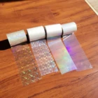 Новый стиль Голографическая фольга ПРОСТАЯ ПРОЗРАЧНАЯ Горячее тиснение на бумаге или пластике 8 см x 120 млот DIY посылка вочная коробка