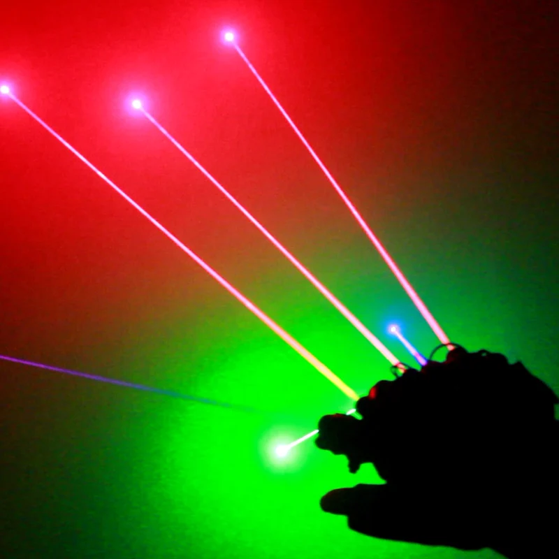 1 Pcs Glove 3 Green 2 Red Purple Dancing Stage Palms Light Ultra-bright Decoration for Party H9 | Аксессуары для одежды