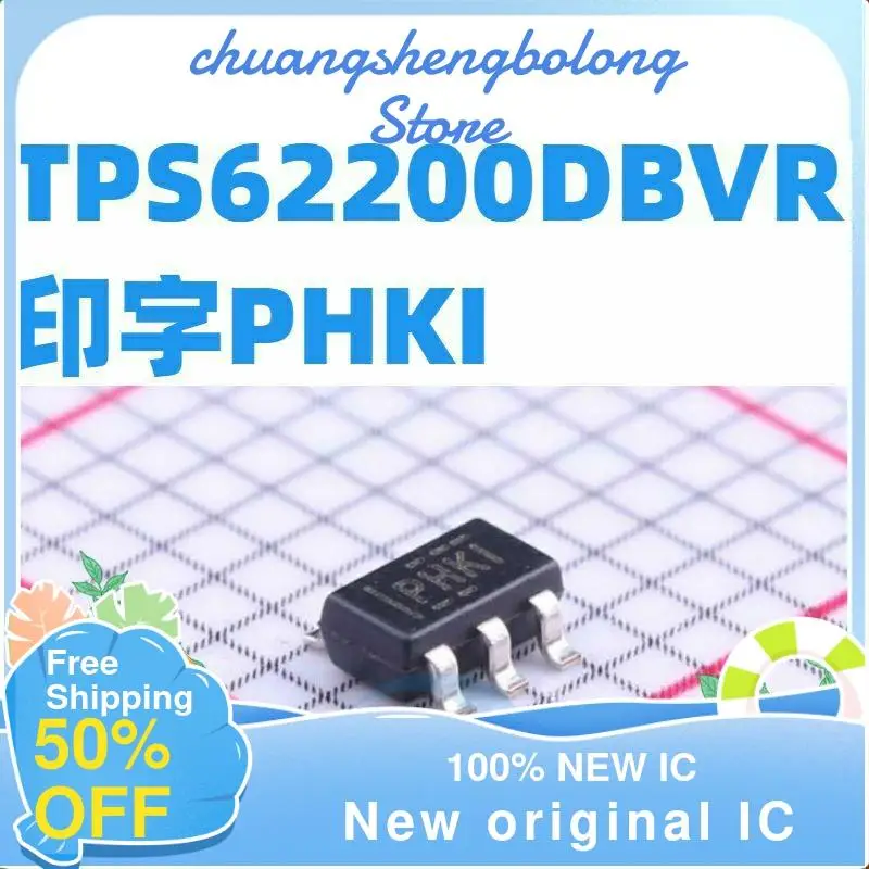 

10-200PCS TPS62200DBVR DC-DC PHKI SOT23-5 nuevo original