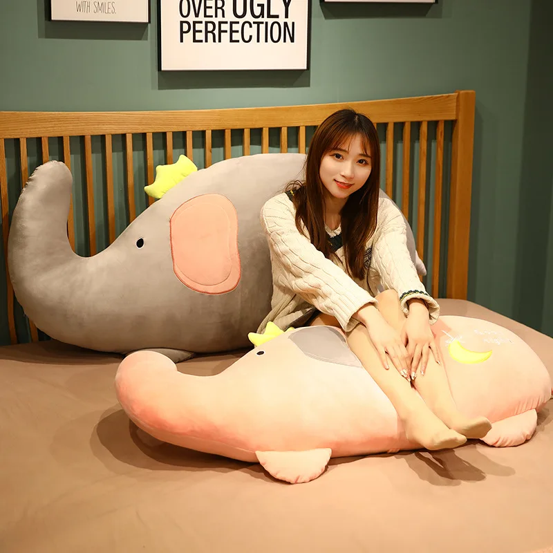 

1pc 75cm cute elephant plush pillow animal doll kawaii home decoration sofa pillow cushion kids girlfriend birthday gift