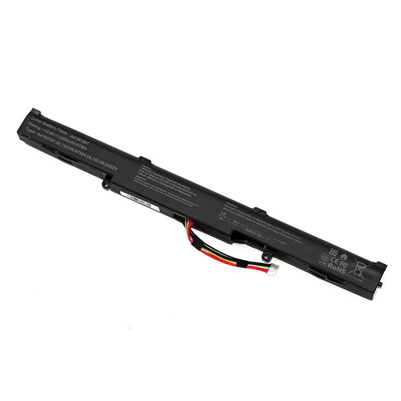 Аккумулятор для ноутбука Asus батарея с 4 ячейками A41N1501 A41LK9H N552 N552V GL752 GL752V GL752VL GL752VLM
