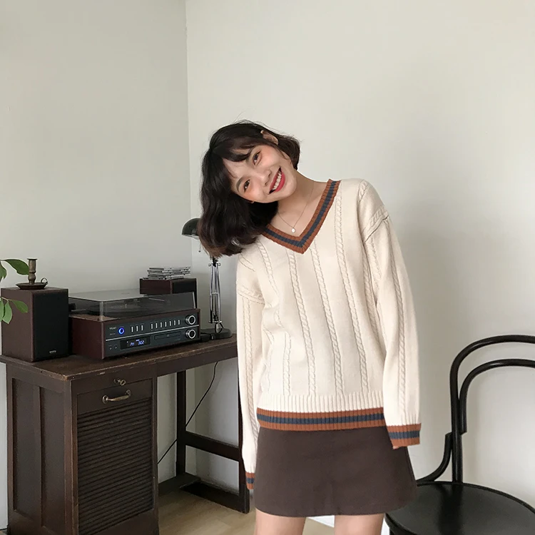 Осенние свитера мода 2020 Женское пальто bts harajuku корейский стиль индивидуальность