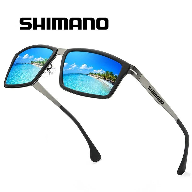 

Мужские поляризованные очки для вождения и рыбалки Shimano 2021, летние модные спортивные солнцезащитные очки с цветной пленкой для альпинизма, ...