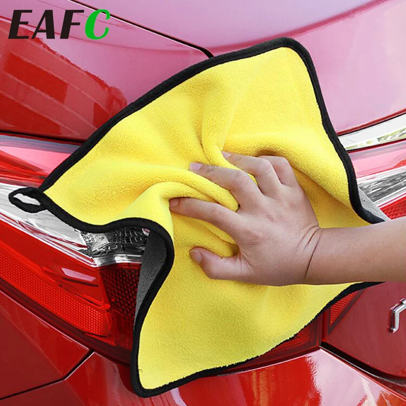 30*30 см моющее полотенце из микрофибры для автомобиля плотная ткань чистки