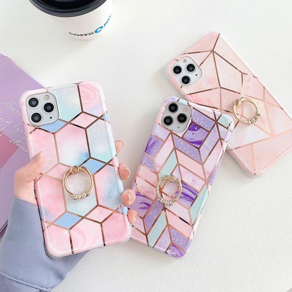 

Marble Kickstand Case for iPhone 11 Pro Max SE 2nd Generation 2020 Shockproof Cover for iPhone XS Max XR 7 8 Plus