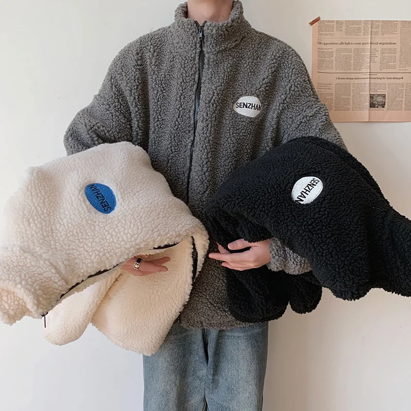 Новинка зимы 2019 Корейская версия утолщенного тренда из овечьей шерсти одежда для