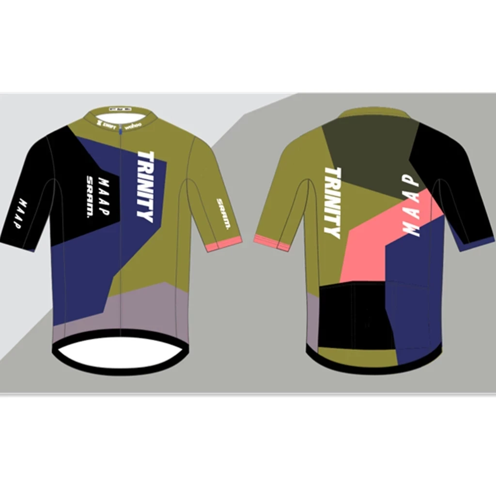 

Summer 2021 TRINITY Team Cycling Jerseys Maap Mens Short Sleeve Shirt Go Pro Mtb Road Bike Clothing Ropa Hombre Cycliste Apparel