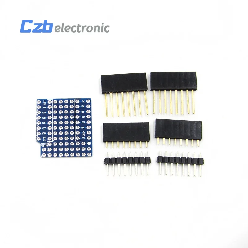 Печатная плата щит для WeMos D1 Мини Двусторонняя Perf Плата расширения совместима с