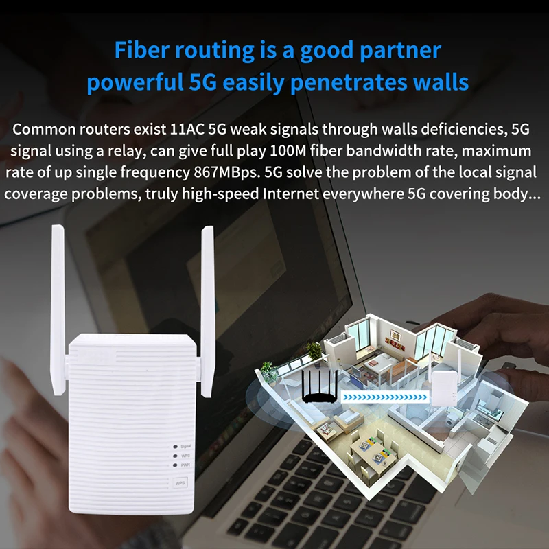 GLVISION GLA18 AC1200Mbps Range Extender двухдиапазонный wifi ретранслятор усилитель сигнала