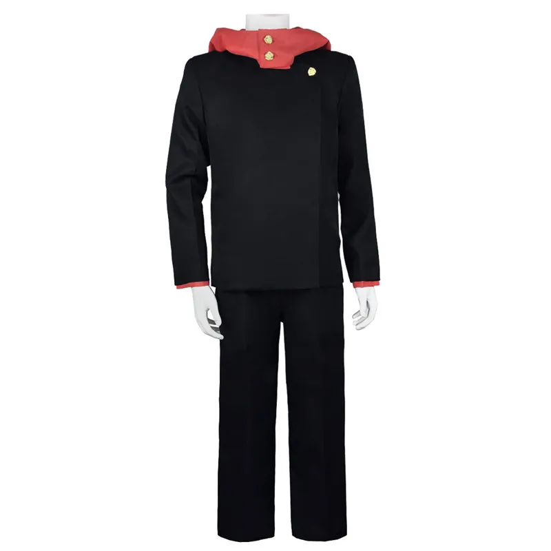 Jujutsu кайсен Itadori Юдзи Костюмы для косплея топ и штаны унисекс Хэллоуин вечерние